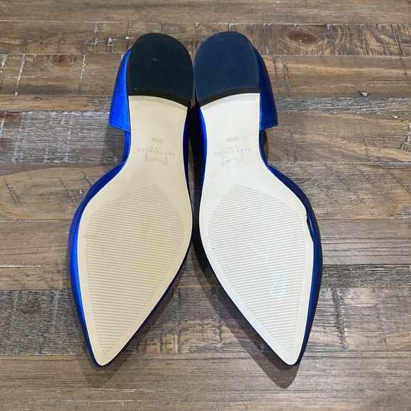 Marc Fisher LTD Sunny 5 - d’Orsay Blue Metallic Flats NWOT - Picture 7 of 7